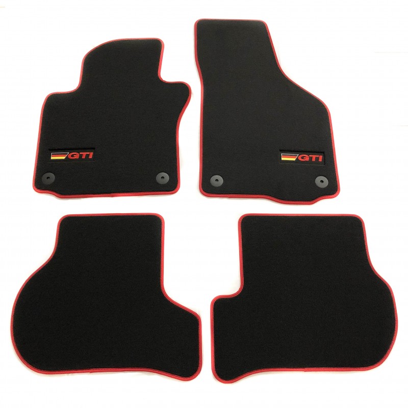 For VW Golf 7 VII 4x original GTI velour textile premium floor mats mats set