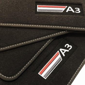 Audi A3 8V Sedán (2013-2020) Velour logo car mats