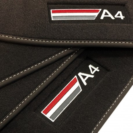 Audi A4 B5 Sedán (1995 - 2001) Velour logo car mats