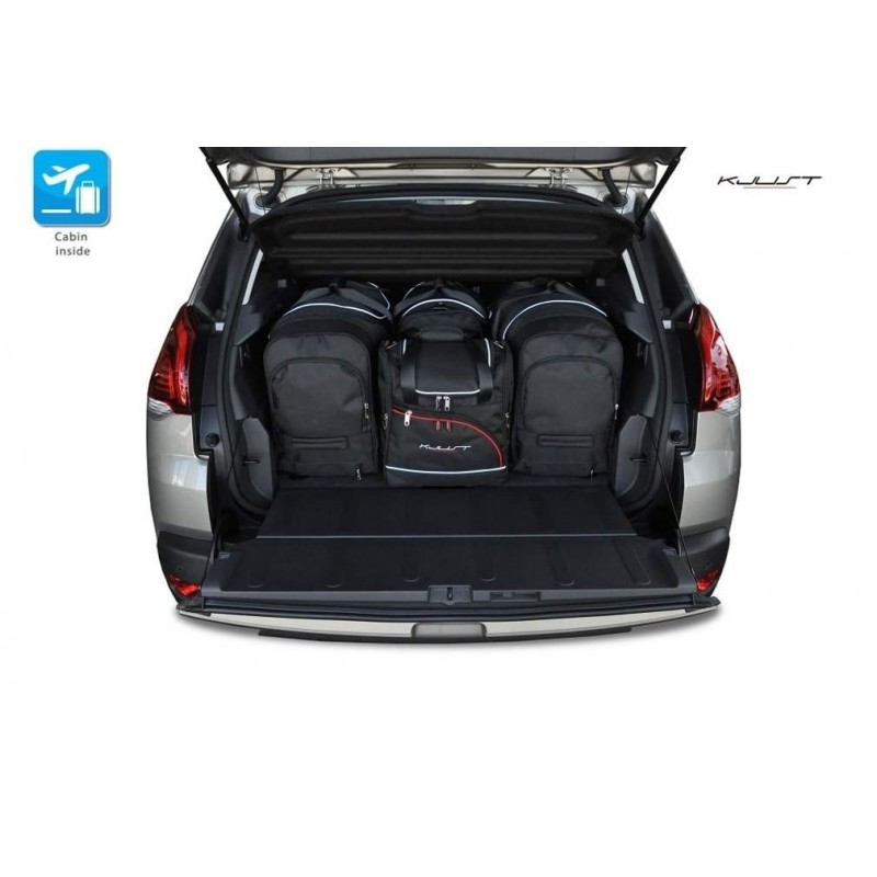 Travel bags fits Peugeot 3008 tailor made (6 bags), Time and space saving  for € 379, Perfect fit Car Bags