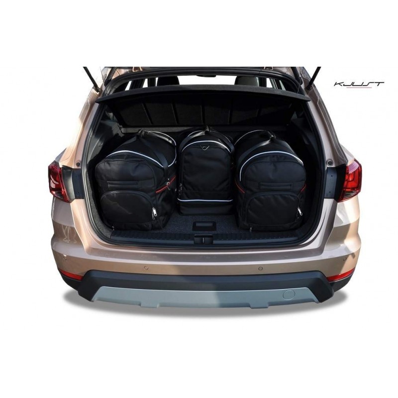 Galerie de Toit POUR SEAT ARONA, ATECA, TERRACO  Porte-Bagages Off Road en  MÉTAL Noir Support de Bagage