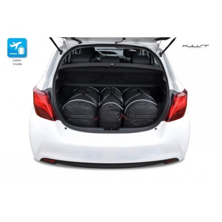 Tailored suitcase kit for Toyota Yaris 3 o 5 doors (2011 - 2017)