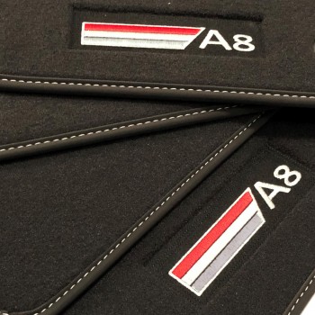 Audi A8 D5 (2017-current) Velour logo car mats