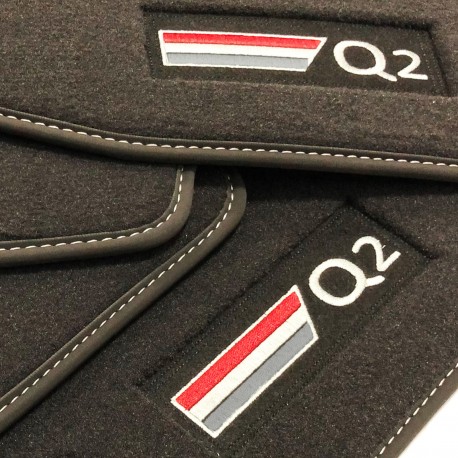 Audi Q2 Velour logo car mats