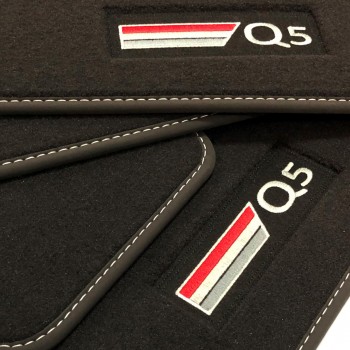 Audi Q5 FY (2017 - current) Velour logo car mats