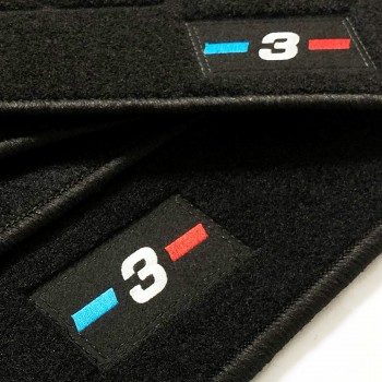 BMW 3 Series E46 Cabriolet (2000 - 2007) tailored logo car mats