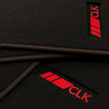 Mercedes CLK C208 Coupé (1997 - 2002) velour redline car mats