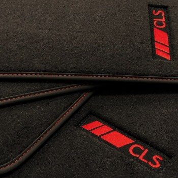 Mercedes CLS C218 Coupé (2011 - 2014) velour redline car mats