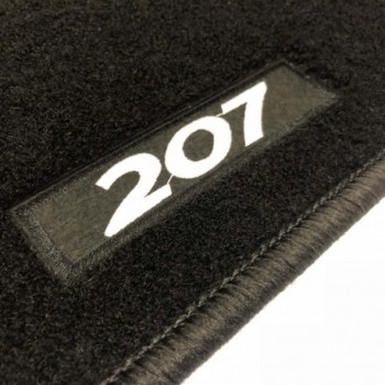 Peugeot 207 3 or 5 doors (2006 - 2012) tailored logo car mats