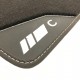 Mercedes C-Class CL203 Coupé (2000 - 2008) leather car mats