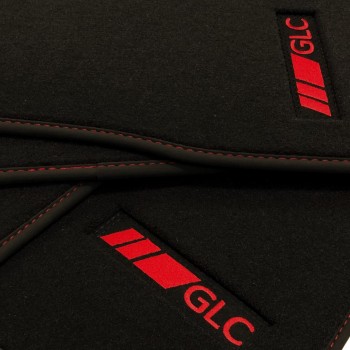 Mercedes GLC X253 SUV (2015 - 2022) Velour redline car mats