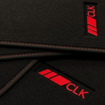 Mercedes CLK C209 Coupé (2002 - 2009) velour redline car mats