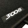 Floor mats with logo for Peugeot 3008 (2021 - 2023)