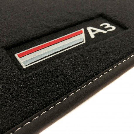 Floor mats, Velour with logo for Audi S3 8y Sedan and Sportback (2020-present)