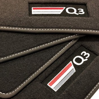 Vloermatten Velours met logo Audi Q3 Sportback (2020-heden)