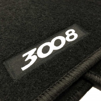 Peugeot 3008 (2009 - 2016) tailored logo car mats