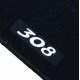 Peugeot 308 5 doors (2013 - current) tailored logo car mats