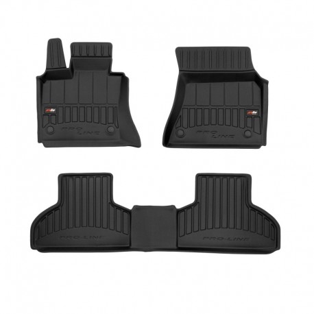 Floor mats, Premium type-bucket of rubber for BMW X5 F15 suv (2013 - 2018)
