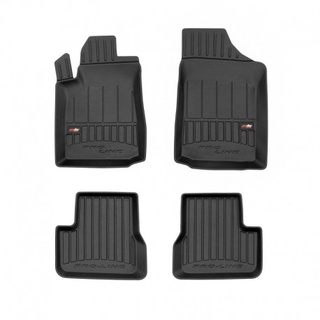 Floor mats type bucket of Premium rubber for Citroen C3 I hatchback (2002 - 2009)