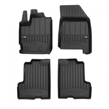 Floor mats type bucket of Premium rubber for Dacia Duster II suv (2017 - )