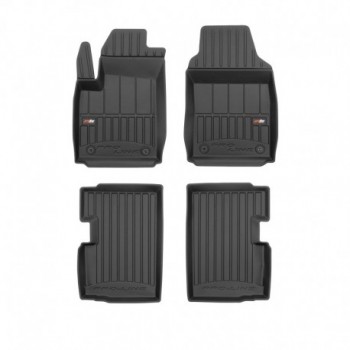 Floor mats, Premium type-bucket of rubber for Fiat 500 hatchback (2007 - )