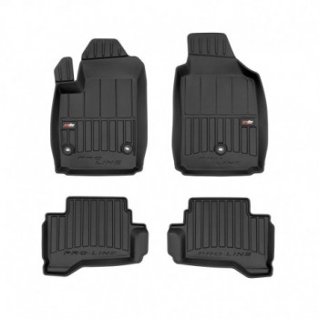 Floor mats type bucket of Premium rubber for Fiat 500e I hatchback (2015 - 2020)