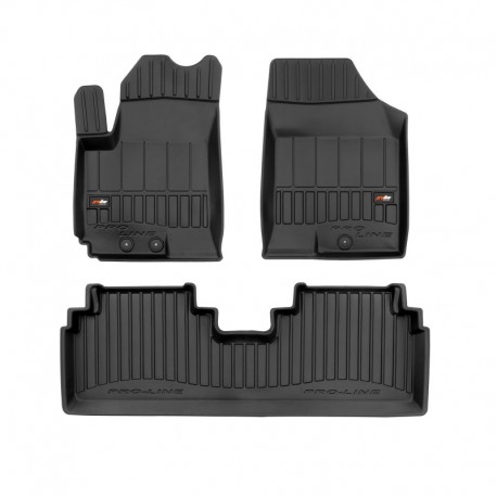 Floor mats type bucket of Premium rubber for Hyundai ix20 minivan (2010 - 2019)