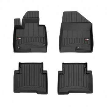 Floor mats type bucket of Premium rubber for Hyundai Santa Fe III suv (2012 - 2018)