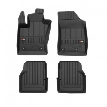 Floor mats type bucket of Premium rubber for Jeep Compass II suv (2016 - )