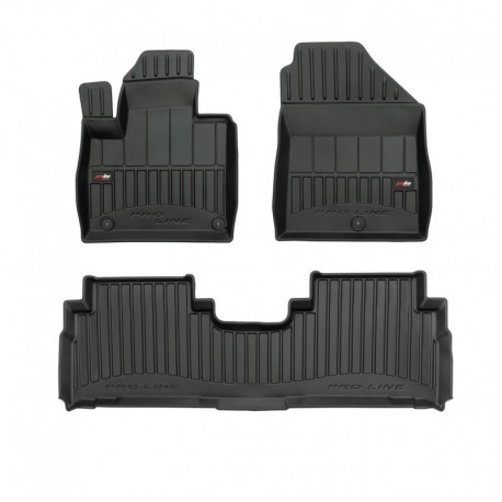 Floor mats type bucket of Premium rubber for Kia Sorento III suv (2014 - 2020)