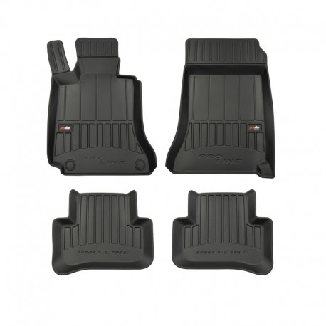 Floor mats, rubber 3D Premium type bucket Mercedes-Benz C-Class W204 (2007  - 2014)