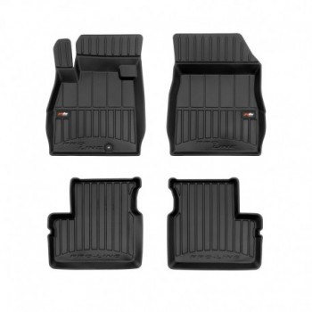 Floor mats type bucket of Premium rubber for Nissan Micra K13 hatchback (2010 - 2016)