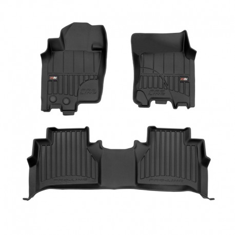 Mats 3D made of Premium rubber for Nissan Navara IV pickup (2014 - 2022)