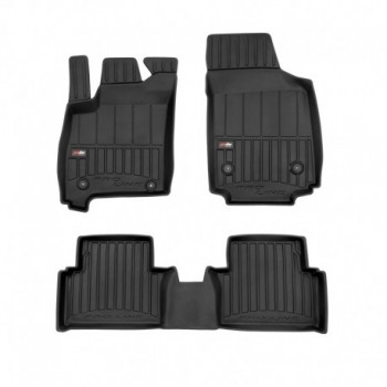 Floor mats, Premium type-bucket of rubber for Opel Meriva A minivan (2003 - 2010)