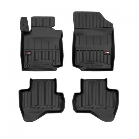 Floor mats, Premium type-bucket of rubber for Peugeot 107 hatchback (2005 - 2014)