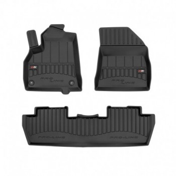 Floor mats, Premium type-bucket of rubber for Peugeot 5008 I minivan (2009 - 2017)