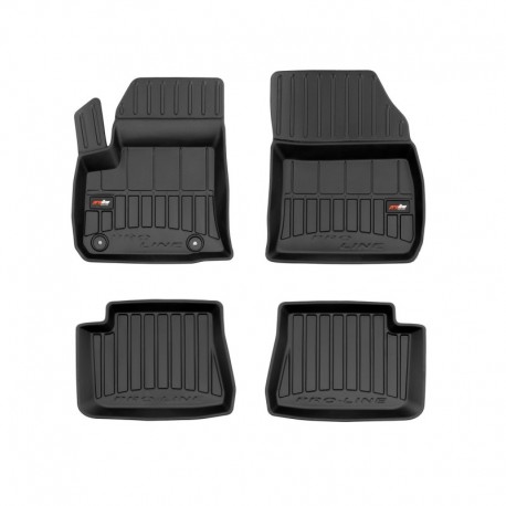 Floor mats, Premium type-bucket of rubber for Peugeot e-208 hatchback (2019 - )