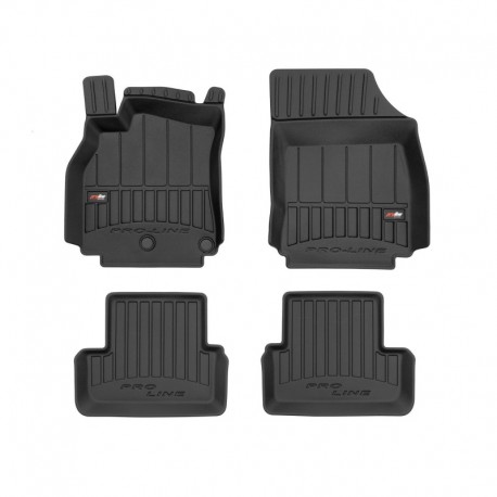 Vloermatten Premium type-emmer van rubber voor een Renault Megane III, behalve coupe (2008 - 2015)