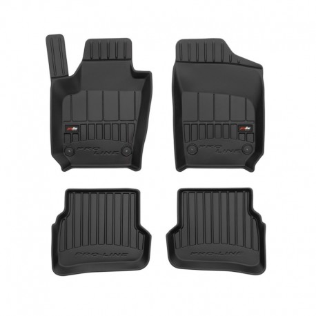 Floor mats type bucket of Premium rubber for SEAT Ibiza IV (2008 - 2017)