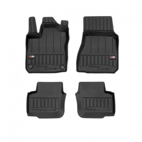 Floor mats, Premium type-bucket of rubber for Smart Forfour II hatchback (2014 - 2020)