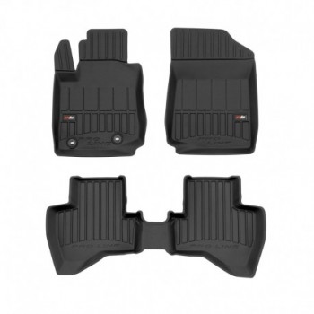 Floor mats type bucket of Premium rubber for Toyota Aygo II hatchback (2014 - 2021)