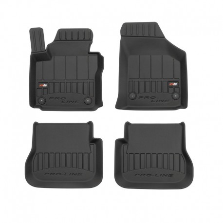 Floor mats type bucket of Premium rubber for Volkswagen Caddy III van (2003 - 2020)