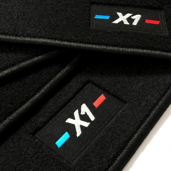 Custom-made BMW X1 U11 (2022-current) floor mats with embroidered logo