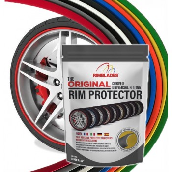 Rimsavers Deluxe: rim protector PREMIUM Red, Dark Gray, Silver or Black