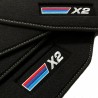 Velours Vloermatten met Logo voor BMW X2 F39 (2018-2023)