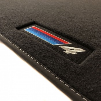 Velours Vloermatten met Logo voor BMW Serie 4 G24 Gran Coupé (2022-)