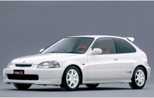 Honda Civic 4 doors (1996 - 2001) graphite car mats