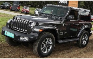 Floor mats Jeep Wrangler 3-door (2018 - present) logo Hybrid